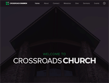 Tablet Screenshot of crossroadschurchgreenville.com